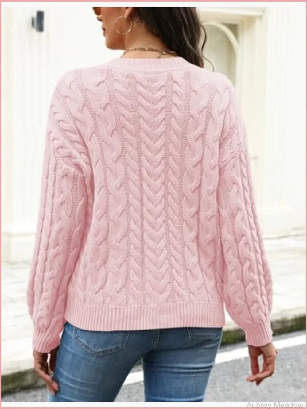 Cable Knit Button Down Cardigan Open Front Long Sleeve Coatigan